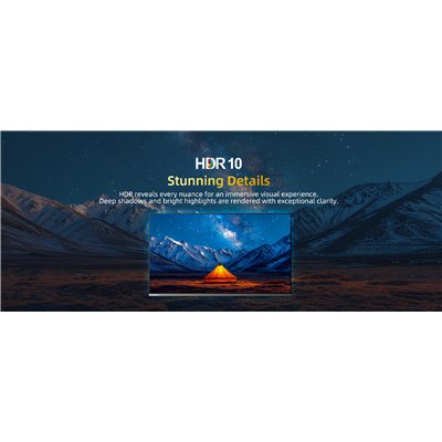 CHiQ U50QST – UHD QLED ultra-thin metallic Google TV with DLG 120 Hz, 50” (127 cm)