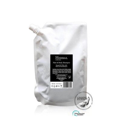 Hair & Body Shampoo, Refill Pouch 360 ml, HERBAL collection (MOQ: 15PCS/BOX)