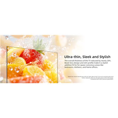 CHiQ L32QST – FHD QLED Google TV bez okvira, 32” (81 cm), ultra tanki, metalni, 2+2 godine jamstva