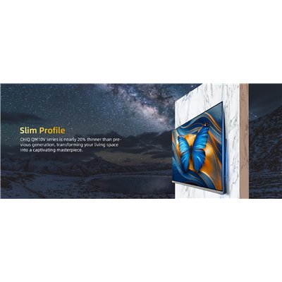 CHiQ L32QST – FHD QLED frameless Google TV, 32” (81 cm), ultra-thin, metallic, 2+2 year warranty