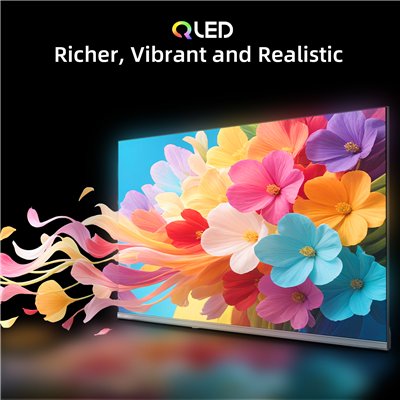 CHiQ L32QST – FHD QLED frameless Google TV, 32” (81 cm), ultra-thin, metallic, 2+2 year warranty