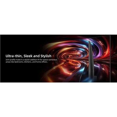 CHiQ L32QST – Televizor Google QLED FHD fără ramă, 32” (81 cm), ultrasubțire, metalic, garanție 2+2 ani