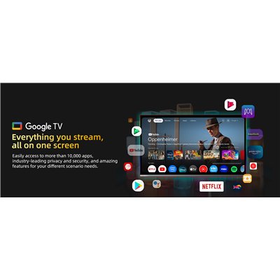 CHiQ U55QST – UHD QLED Google TV bez okvira s DLG 120 Hz, 55” (140 cm), ultra tanki, 2+2 godine jamstva