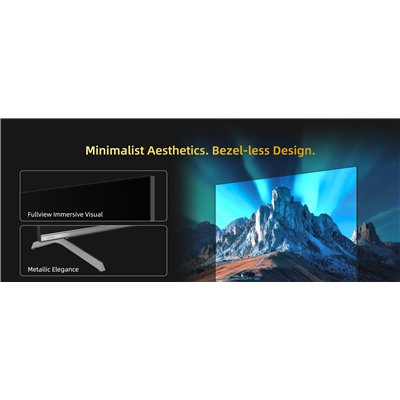 CHiQ U55QST – UHD QLED frameless Google TV with DLG 120 Hz, 55” (140 cm), ultra-thin, 2+2 year warranty