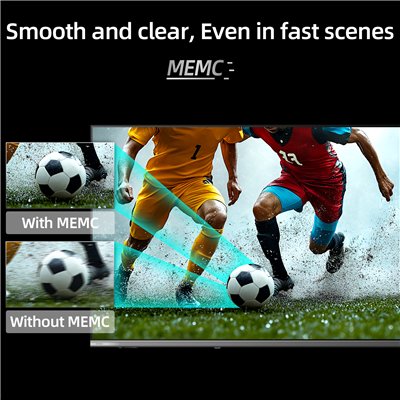 CHiQ U55QST – UHD QLED frameless Google TV with DLG 120 Hz, 55” (140 cm), ultra-thin, 2+2 year warranty