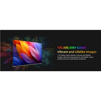 CHiQ U43QST – Televizor Google UHD QLED fără ramă cu DLG 120 Hz, 43” (109 cm), ultrasubțire, garanție 2+2 ani