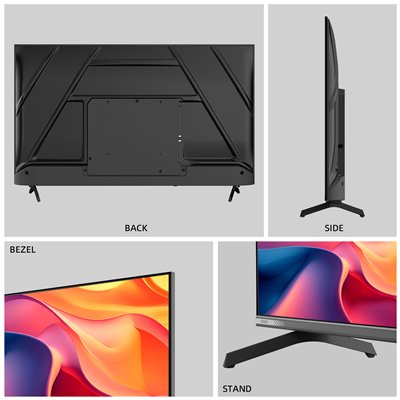 CHiQ U43QST – UHD QLED frameless Google TV with DLG 120 Hz, 43” (109 cm), ultra-thin, 2+2 year warranty