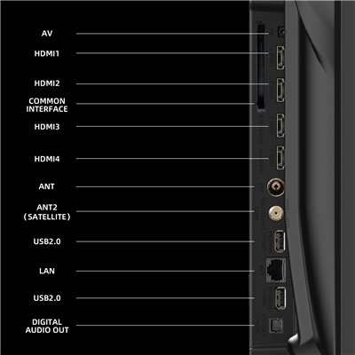 CHiQ U43QST – UHD QLED Google TV bez okvira s DLG 120 Hz, 43” (109 cm), ultra tanki, 2+2 godine jamstva