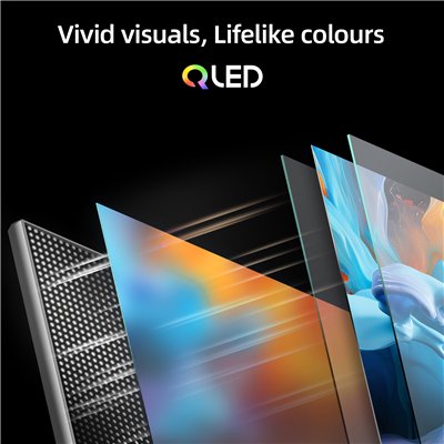 CHiQ U43QST – UHD QLED Google TV bez okvira s DLG 120 Hz, 43” (109 cm), ultra tanki, 2+2 godine jamstva