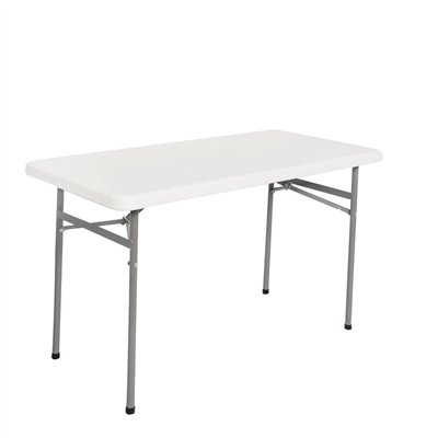 Masă pliabilă Hotelum 122 LIGHT, 122 x 61 cm, albă