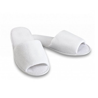 Slippers HOTELUM Plus, white, open toe, 28 × 11 × 0.5 cm