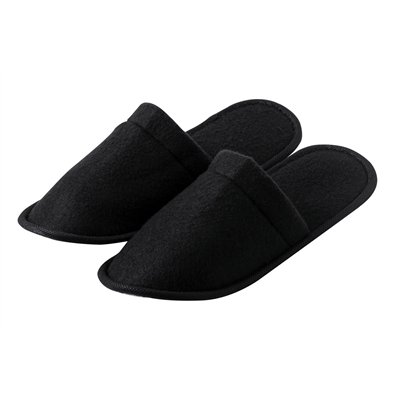 Papuče HOTELUM Simple, crne, zatvorene pete, 30 × 11 × 0,4 cm