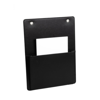 Leather wall file 240 x 320 x 40 mm The Londoner Noir, black (Sale is possible only in quantities of 5 pieces)