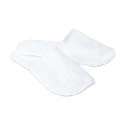 Slippers Simple, white, closed toe, 28 cm