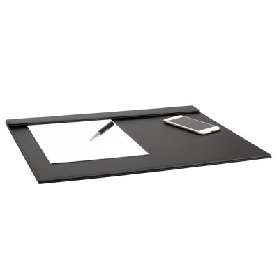 Leather table mat 500 x 14 x 405 mm The Londoner Noir, black