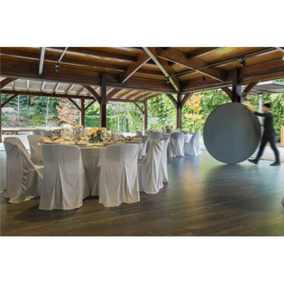 Masă rotundă rabatabilă ZOWN PLANET 150 - PROFI - Ø152 cm