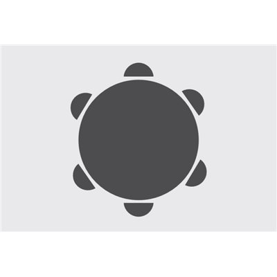 Folding banquet table ZOWN PLANET 120 - PROFI - Ø122 cm