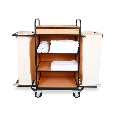 TBX2 housekeeping trolley with two bags