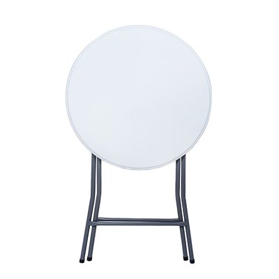 Preklopivi koktel bar stol HOTELUM 80 LIGHT, Ø 80 cm, bijeli