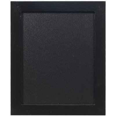 Wall-mounted writing board WOODY with marker, 20x24 cm, black