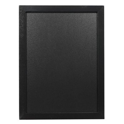 Wall-mounted writing board WOODY with marker, 30x40 cm, black