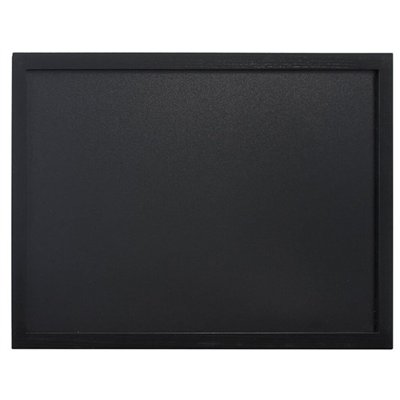 Wall-mounted writing board WOODY with marker, 40x60 cm, black