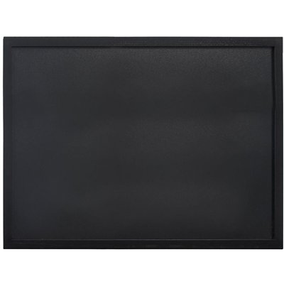 Wall-mounted writing board WOODY with marker, 60x80 cm, black