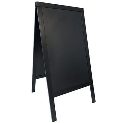 Securit A-shaped notice board "68 x 120 cm - black"