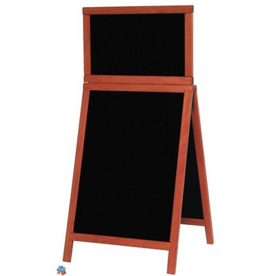 A - board 55 x 120 cm Securit Duplo Top - Mahogany