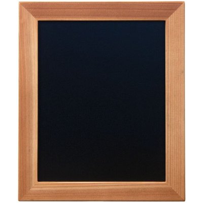 Wall-mounted writing board WOODY with marker, 20 x 24 cm, teak