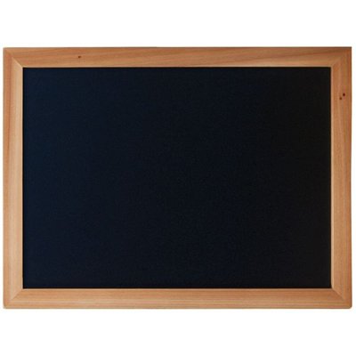 Wall-mounted writing board WOODY with marker, 30 x 40 cm, teak