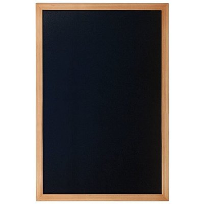 Wall-mounted writing board WOODY with marker, 60 x 80 cm, teak