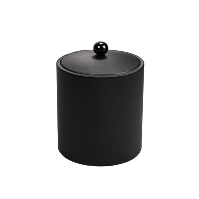 Leather ice tray 140 x 185 mm The Londoner Noir, black