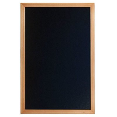 Wall-mounted writing board WOODY with marker, 40 x 60 cm, teak