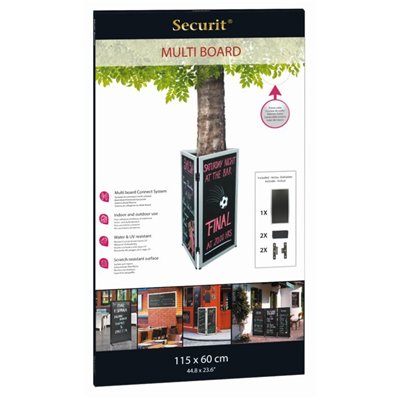 Universal writing board MULTIBOARD 115 x 60 cm with aluminum frame