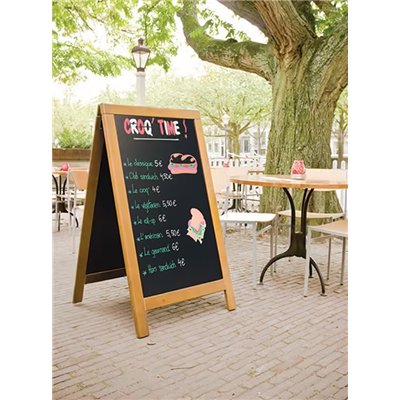 A - board 68 x 120 cm Securit Sandwich - Teak