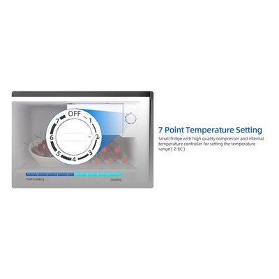 Kompresorski minibar CHiQ CSD46D4D, crni, 46 l