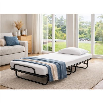 Pat suplimentar HOTELUM cu somieră metalică 195 × 80 cm, capacitate de încărcare până la 250 kg