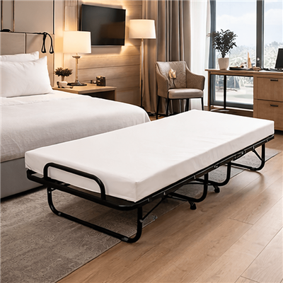 Pat suplimentar HOTELUM cu somieră 195 × 80 cm, capacitate de încărcare până la 100 kg