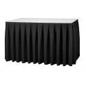 Banquet skirt Laura, Pleated Pattern 0.73 x 4.1 m, Black