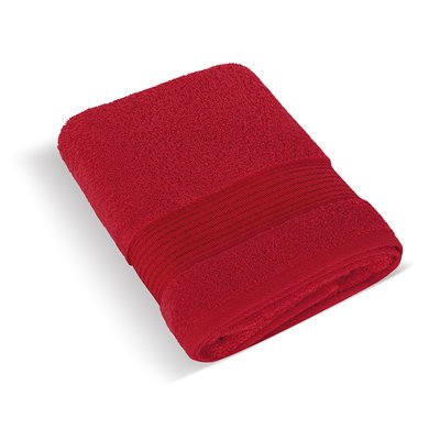 Terry towel 70x140 cm stripe 450g red