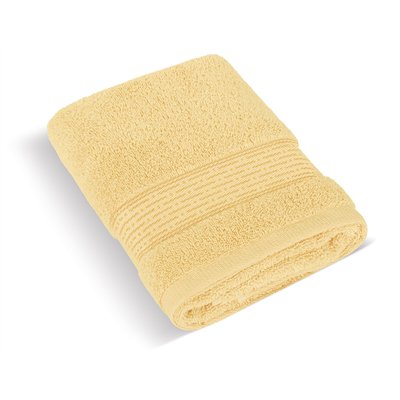 Terry towel 70x140 cm stripe 450g light yellow