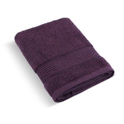 Frotirni ručnik 50x100 cm prugasti 450g tamno bordo