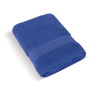 Terry towel 50x100 cm stripe 450g dark blue