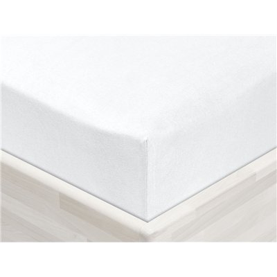Jersey sheet, white, 70 x 140 cm