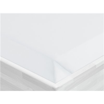 Cotton bed sheet - white sheet, 140 x 240 cm