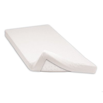Cotton fitted sheet 90x200 cm white