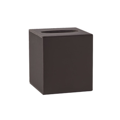 Leather napkin holder 130 x 145 x 130 mm The Londoner Tradition, brownish gray