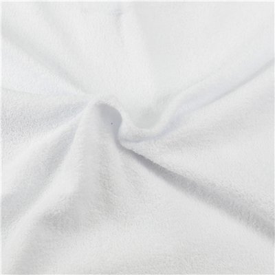 Terry sheet for high mattress, white, 90x200 cm, single bed