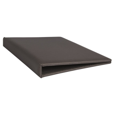 Leather binder A4 246 x 320 x 40 mm The Londoner Tradition, brownish gray (Sale is possible only in quantities of 4 pieces)